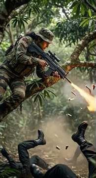 Indian Army Para Commando Female Soldier Outsmarts Terrorists in Jungle #ai #army