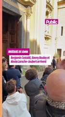 En direct - Obsèques de Loana : Alexia Laroche-Joubert, Benjamin Castaldi et Steevy Boulay arrivent