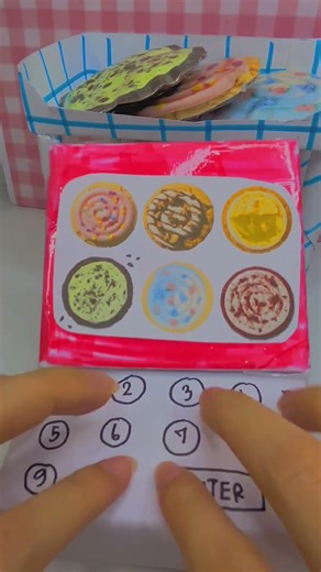 จัดร้านโดนัทกระดาษ🥯🍪 #asmr #paperdiy #papercraft #toys