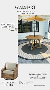 An affordable Walmart home find, styled in my home 🤍 #Walmartcreator This swivel and glide chair is one of those pieces that looks so much more expensive than it is. Comfortable, practical, and perfect for everyday living, plus it comes in two color options with covers included. Sharing how it looks in a real space so you can see the scale and style before buying. | Pleasantlybuilt