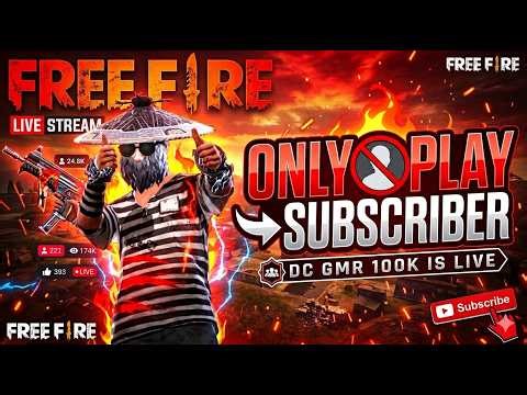 Only Subscribers Can Play! 🚫 No Randoms! FF Live Custom Room Giveaway