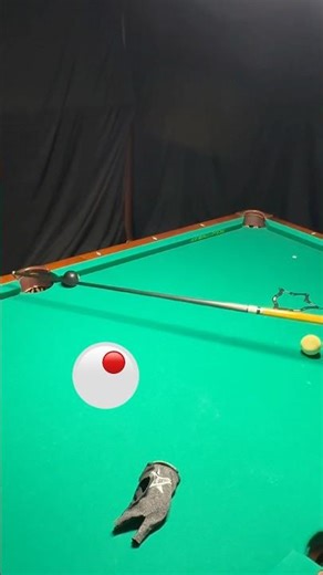 How to use pool table rail for this trick shot | Easy Billiards Trick Shot