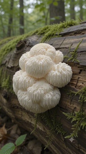 Lion's Mane Mushroom Growth in 20 seconds! 🍄