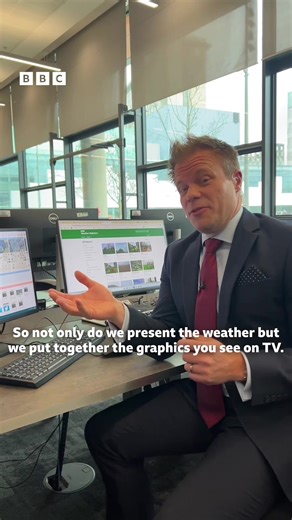 More behind the scenes with Simon King 🌦️ - what happens off-camera #LifeAtTheBBC #BTS #ThisIsYourBBC #OfficeLife #worklife