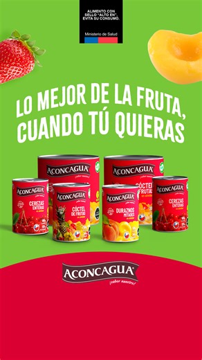 Durables, prácticas y listas para disfrutar en cualquier momento. Nuestras conservas Aconcagua te entregan todo el sabor y la frescura de la fruta, tal como te gusta. Descubre lo fácil que es tener siempre algo rico a mano. #PorqueSabemosDeFruta | Aconcagua Foods