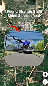 I Found Strange Giant Shine Sonic Google Earth map and Google Earth