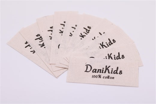 2x5cm Custom Cotton Labels: Personalized Fabric Tags With Logo or Care Info - Etsy