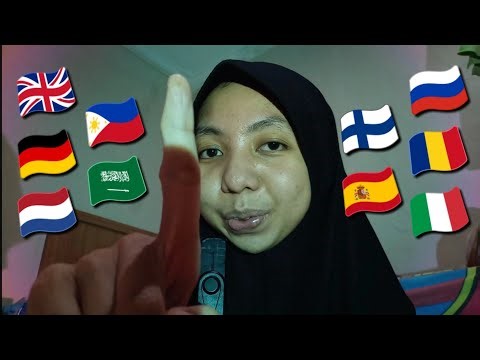 ASMR Counting 1 to 10 in 10 Different Languages