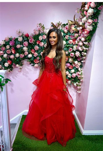Stunning Red Dress for Galentine's Day Celebration