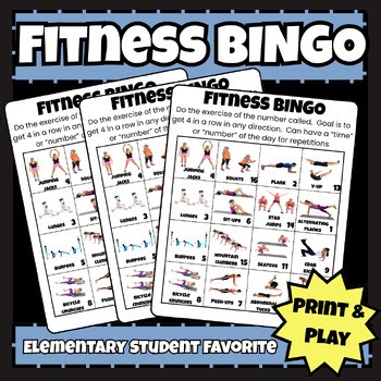 Fitness BINGO for Kids & Teens | PE, Brain Breaks & Active Classroom Game K–12