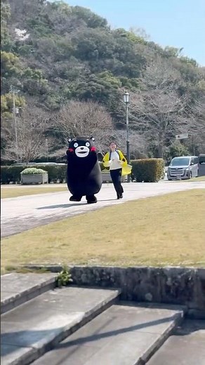 くまモン三角西港に登場‼️ツアー参加者にご挨拶⚓️ #くまモン #熊本熊 #kumamon #くまモンランド公式バスツアー #三角西港