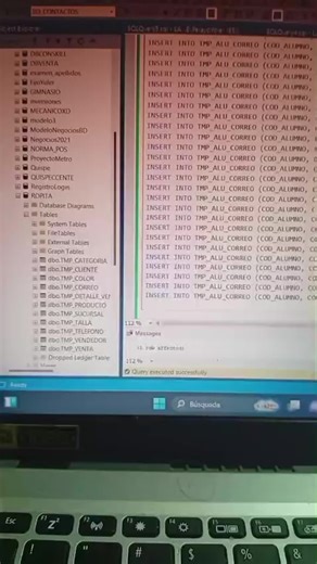 😤 ¿CANSADO de que las inserciones de datos sean TAN LENTAS? Olvídate de los métodos anticuados. Te enseño el TRUCO definitivo para insertar en SQL Server como un PRO. ⚡ #SQLServer #Tips #Tutorial #Productividad #DevLife
