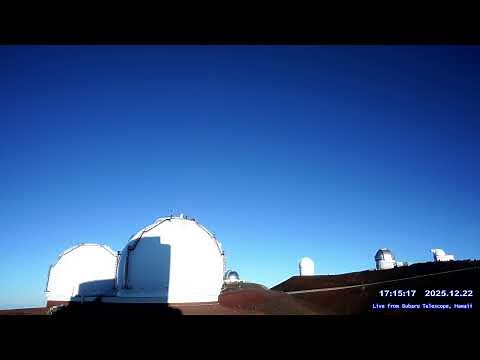 Geminid meteor shower 2025 & MaunaKea East view LIVE from NAOJ Subaru Telescope, Maunakea Hawaii