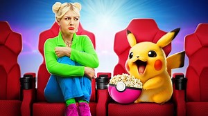 10K views · 114 reactions | Sneaking a Pokemon into Movies! Funny Stories with Pikachu in Real Life by RATATA | Ratata | Facebook