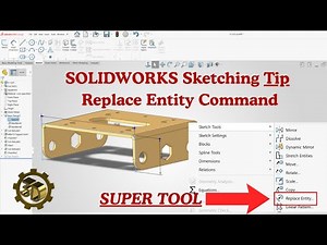 How to Use Replace Entity in a #solidworks Sketch | Preserve References & Avoid Errors