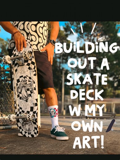 We finally built out a complete deck w one of my custom designed art decks- this trippy retro pig 10😍 My art decks usually only get hung up as wall art so it was super cool to see this one transformed into an actual skateable board! Skate hardware featured: My original artwork printed by @POINT DISTRIBUTION REDS Bearings @BonesBearings Clear railings @Opera Skateboards See see OJ wheels @OJ Wheels Black Widow grip tape @Yocaher Skateboards #artist #artistsoftiktok #customskateboard #skateboard 
