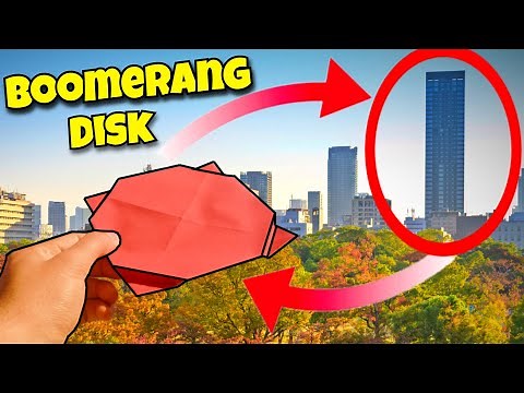 How to Make a Boomerang Paper Disk 🌀 | Easy Origami That Flies Back!