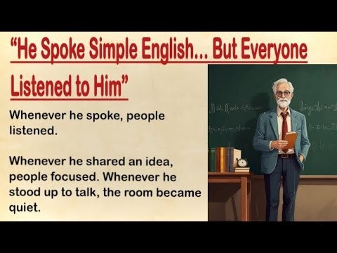 Everyone Listen to him l Learn English through Stories ✅ l English Speaking practice