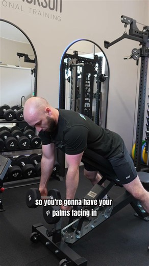 Where should your elbows go during a chest supported row?