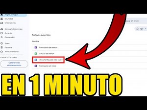 como CREAR un DOCUMENTO en GOOGLE DRIVE
