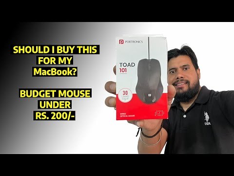 Portronics toad 101 wired optical mouse unboxing and review | AMTVPro