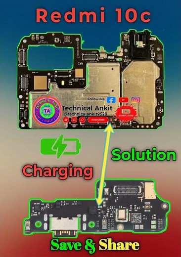 Redmi 10C & Redmi 9C Charging Problem Fix 🔋 | Jumper Ways Explained Mobile Repair Tips 🔥