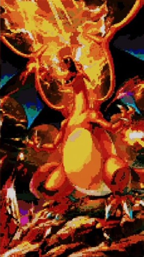 The Most Powerful Pokémon Charizard! 🔥 Pixel Art In Minecraft #minecraft #shorts
