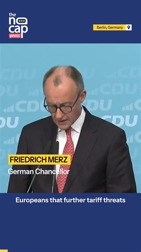 The No Cap Press | 'American Consumers Will Pay': Chancellor Merz Warns Trump Tariffs Threaten Global Trade Stability Friedrich Merz Trump tariffs warning,... | Instagram