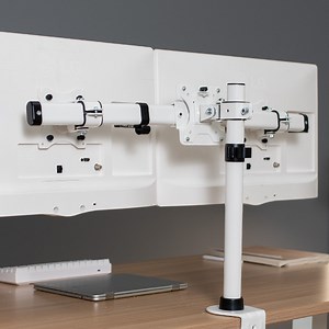 Dual VESA Bracket Adapter Horizontal Assembly Mount, 2 Monitor Screens up to 27"