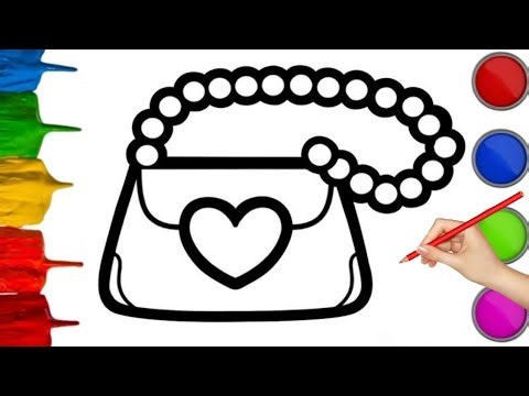 Handbag 👜 drawing| How to draw handbag drawing easy step by step