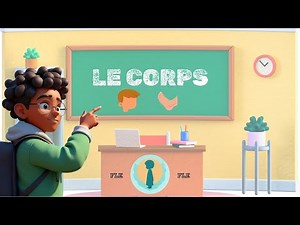 Apprendre 8 parties du corps humain en français 👦 | FLE pour enfants débutants
