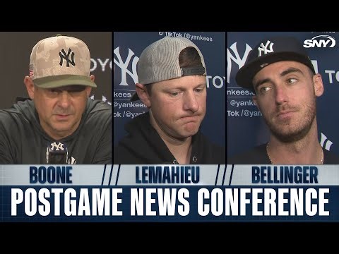 Aaron Boone, DJ LeMahieu, and Cody Bellinger on atmosphere at Yankee Stadium after 3-2 loss to Mets
