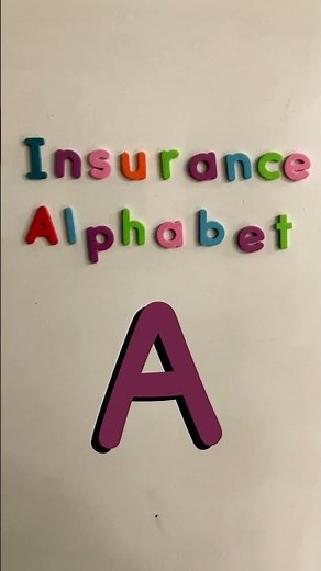 The Insurance Acronym Alphabet - A