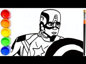 How to DRAW CAPTAIN AMERICA | Step By Step | Easy Drawing Tutorial