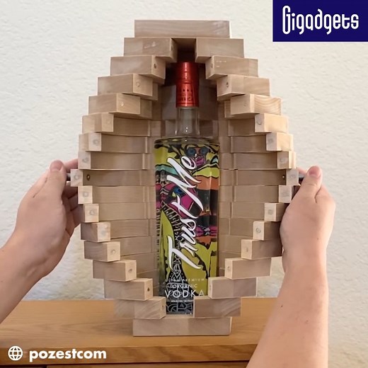 This is the coolest liquor box I’ve ever seen. Credit: Trust Me Vodka and pozestcom | GIGadgets