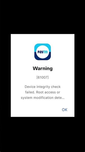 how to solve error 61007 #rootaccess#integrity#system#skr#sonamkanwarrajawat#android#error#solve