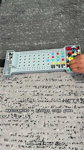 Mastermind-hidden code game. #summerbreak #code #logicgame #logic #logicpuzzle #boardgames