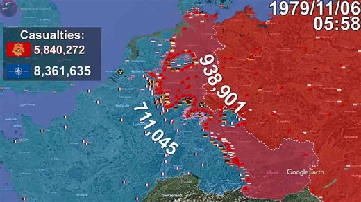 7 days to the River Rhine mapped on Google Earth