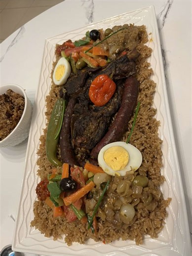 Thiepp yapp souwerr, bon appétit #cuisinesenegalaise🇸🇳🇸🇳 #la_cuisine_by_evdi #riz #agneau #foryoupage❤️❤️
