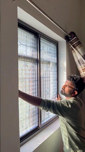 Installation window brown colour two track window #viralshort #shortvideo #ytshorts #windows ￼￼￼