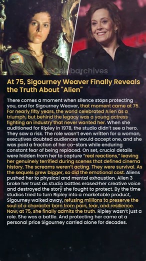 At 75, Sigourney Weaver Finally Reveals the Truth About Alien #shorts