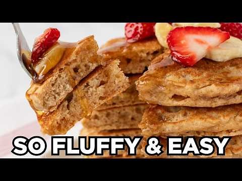 Fluffy 100% Whole Wheat Pancakes | Must Make Easy Recipe