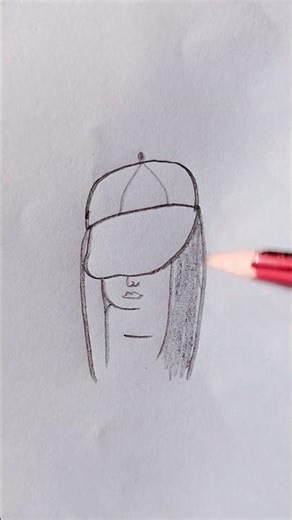 How to Drow a Easy girl Drowning with Cap