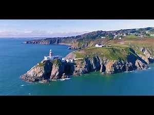 Beautiful Drone Shots Of Howth Harbour and Baily Lighthouse, Ireland. #howth #lighthouse #drone