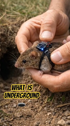 Field Mouse POV Exploring Newborn Pups | Micro Camera Footage | #wildlife #pov #shortvideo #viral