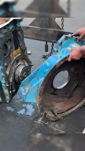 Heavy Engine Bell Housing Removal |#dieselengine #WorkshopRepair #EngineRebuild
