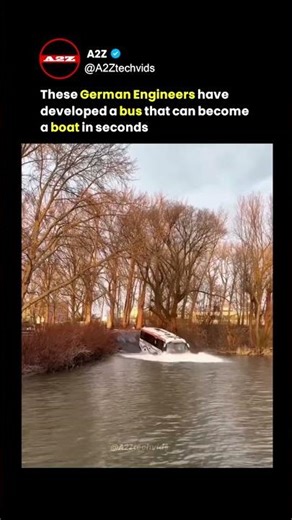 German Engineers Built a Bus That Floats