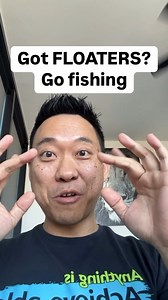 Got Floaters? Go fishing! Got floaters? Then you want to find your fishing holes floaters are waste in the back of your eye that your eyes are not able to eliminate. They look like squiggly worms that you can’t get rid of from your vision to help your body get rid of the floaters the debris you need to increase blood circulation to your eyeballs. Watch the video on how to find the fishing holes and massage it for 30 seconds rotate your eyes. Do this at least three times a day and the floaters sh