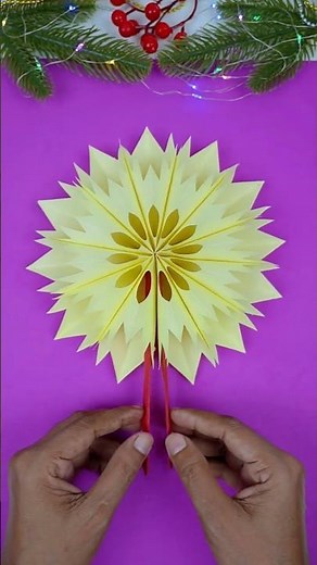 ✨ Make Your Own 3D Paper Snowflake | Christmas Decoration Tutorial 🌟