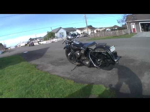 1941 Harley Flathead 80 UH cold start up